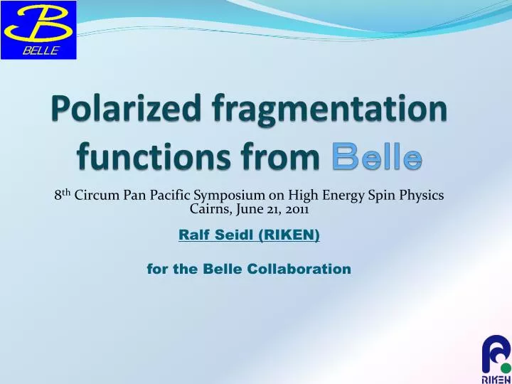 polarized fragmentation functions from