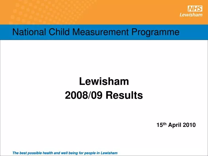 national child measurement programme