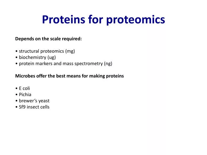 proteins for proteomics