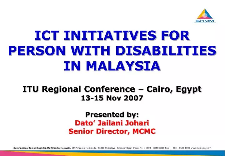 ict initiatives for person with disabilities in malaysia