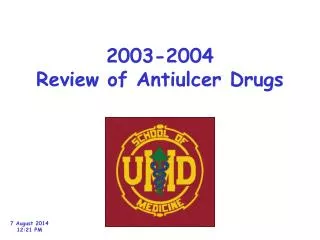 2003-2004 Review of Antiulcer Drugs