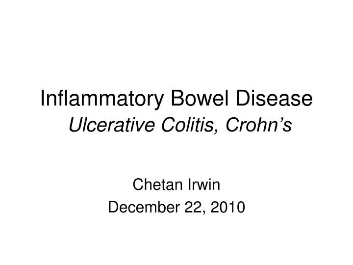 inflammatory bowel disease ulcerative colitis crohn s