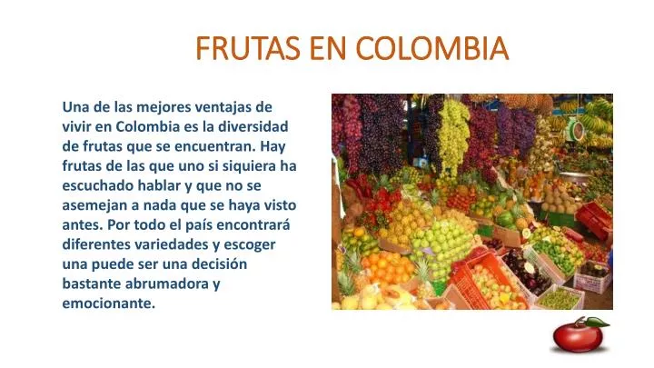 frutas en colombia