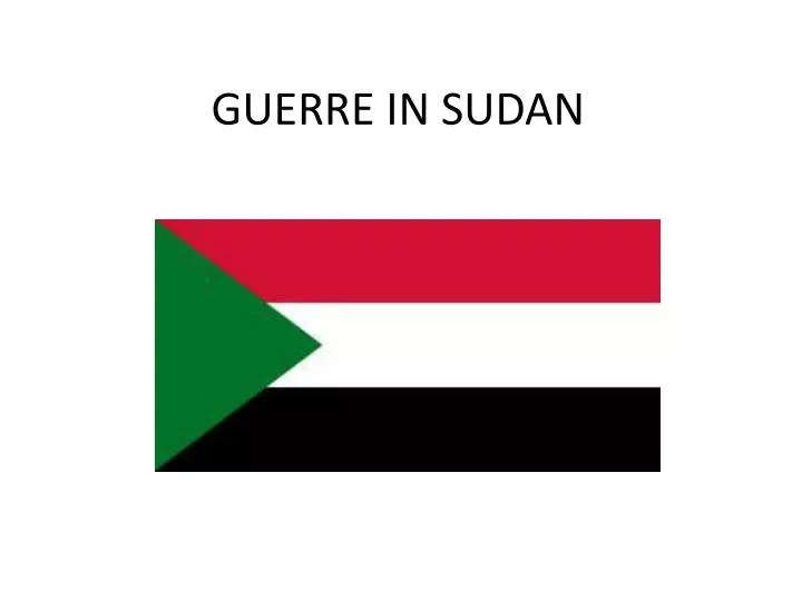 guerre in sudan