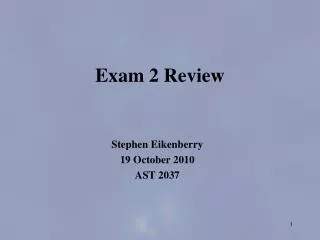 exam 2 review