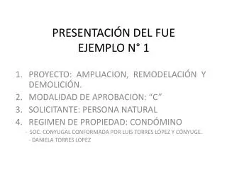 presentaci n del fue ejemplo n 1