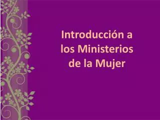introducci n a los ministerios de la mujer