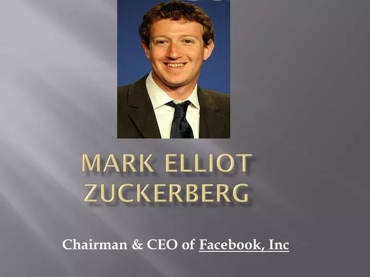 mark elliot zuckerberg