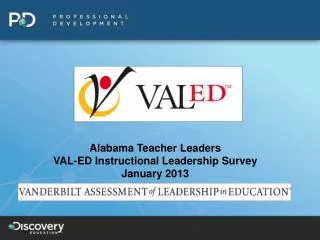 Alabama Teacher Leaders VAL-ED Instructional Leadership Survey January 2013