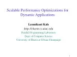 Scalable Performance Optimizations for Dynamic Applications - slide 1