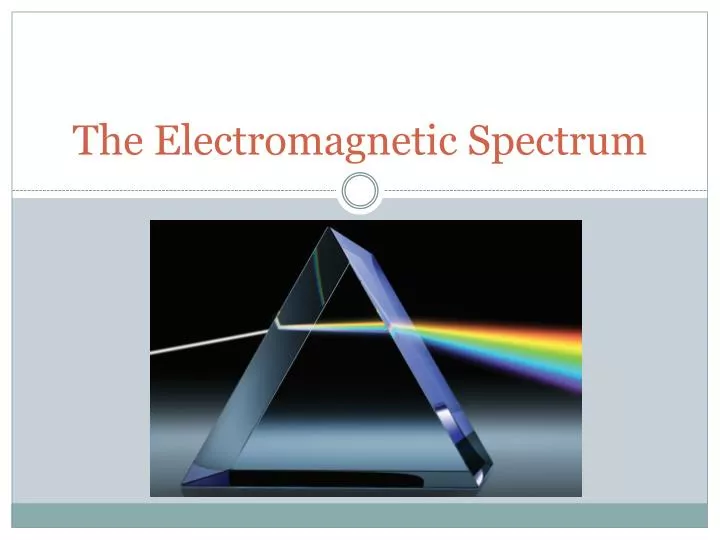 the electromagnetic spectrum