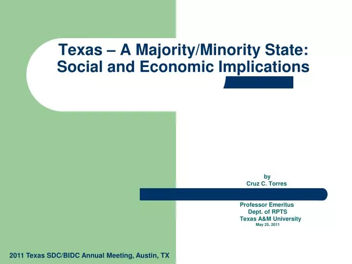 texas a majority minority state social and economic implications