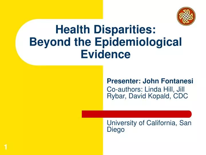 health disparities beyond the epidemiological evidence
