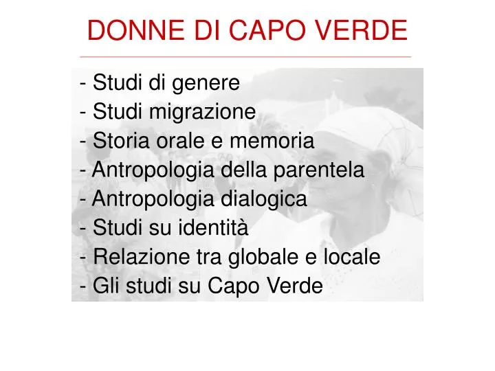 donne di capo verde