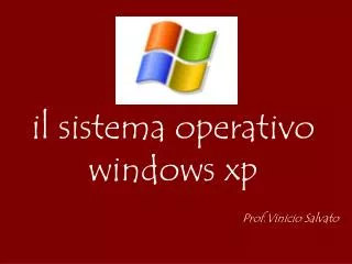 il sistema operativo windows xp