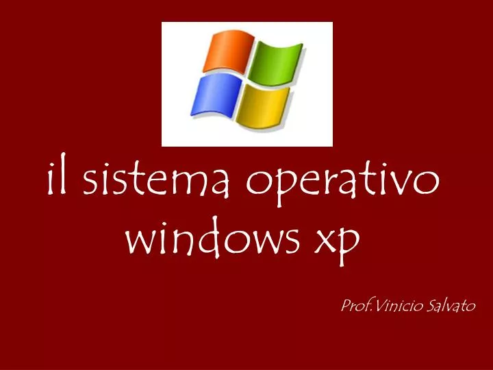 il sistema operativo windows xp