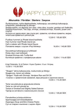 alkuruokia f rr tter starters