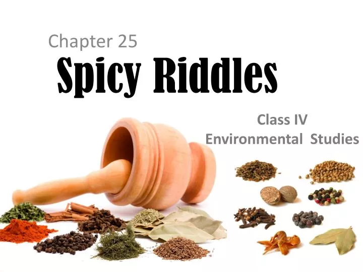 spicy riddles