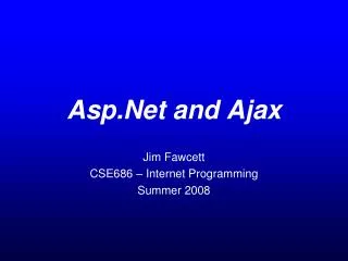 Asp.Net and Ajax