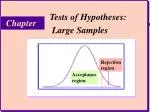 Tests of Hypotheses: Large Samples - slide 1