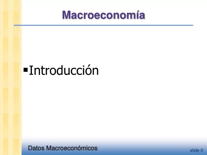 macroeconom a