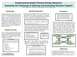 Implementing Global Climate Change Research:
