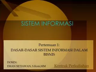sistem informasi