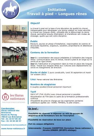 initiation travail pied longues r nes