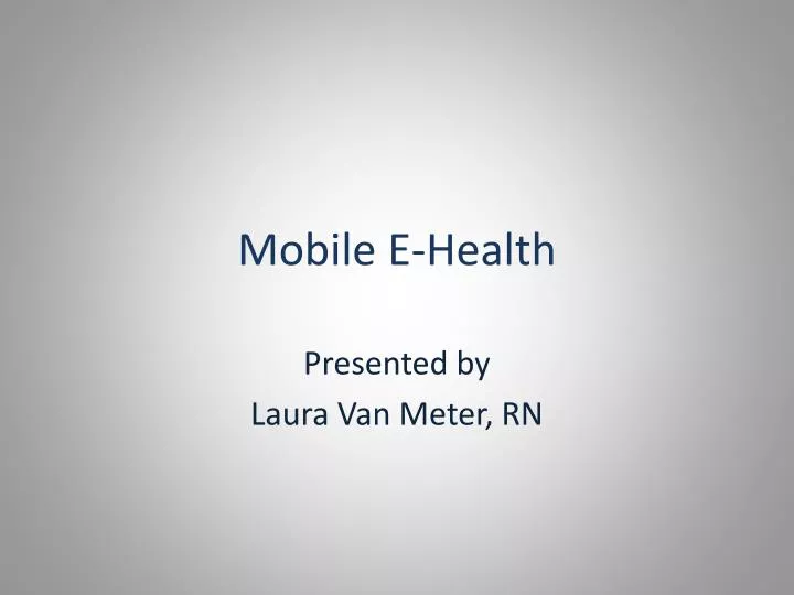 mobile e health