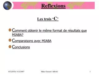 reflexions