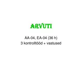 arvuti