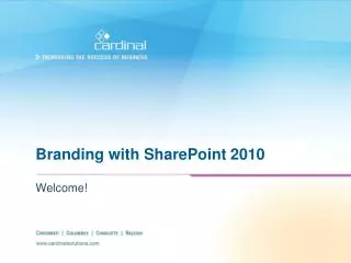 Branding with SharePoint 2010