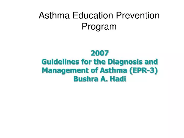 asthma education prevention program