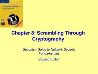 Chapter 8: Scrambling Through Cryptography
