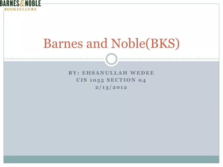 barnes and noble bks