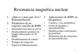 resonancia magn tica nuclear