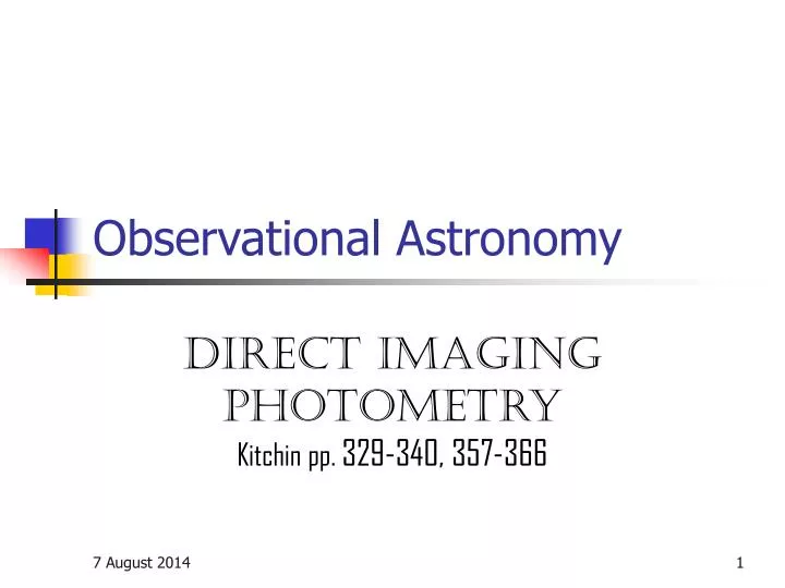 observational astronomy