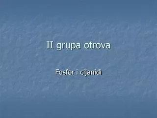ii grupa otrova