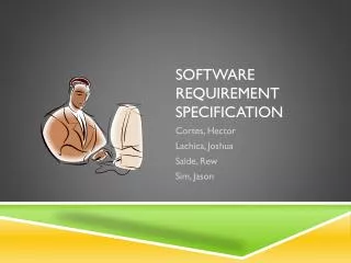 SOFTWARE REQUIREMENT SPECIFICATION