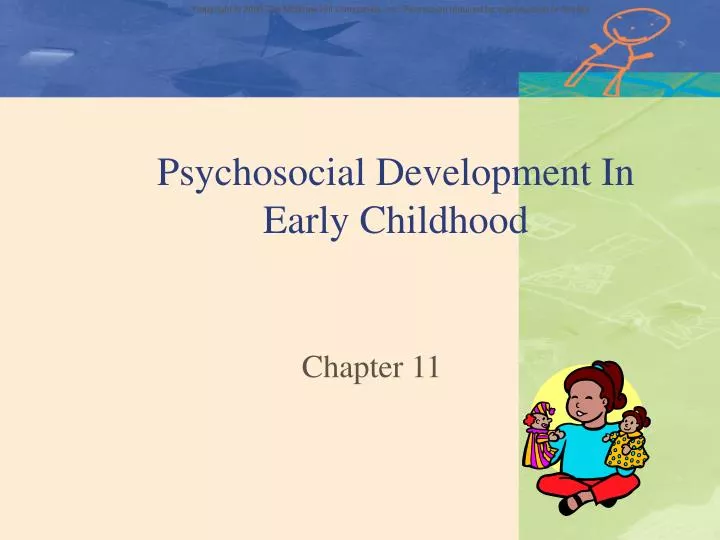psychosocial development in early childhood