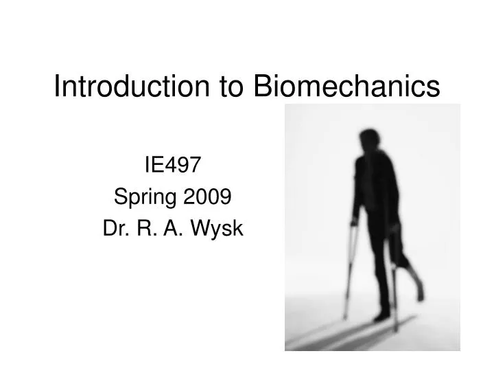 introduction to biomechanics