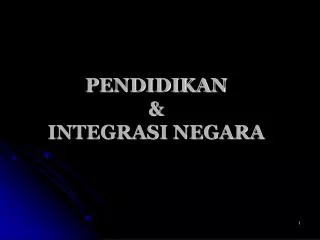 pendidikan integrasi negara