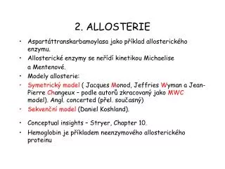 2 allosterie