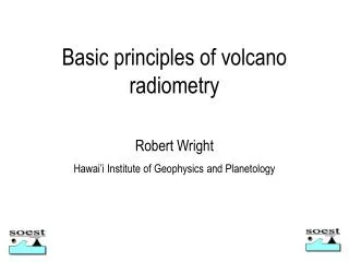 Basic principles of volcano radiometry
