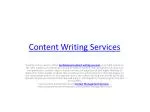 Content Writing Services