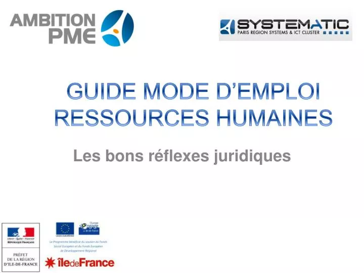 guide mode d emploi ressources humaines