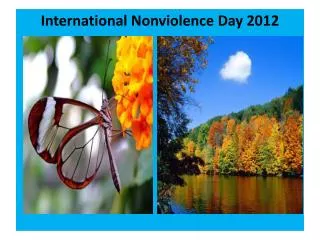 International Nonviolence Day 2012