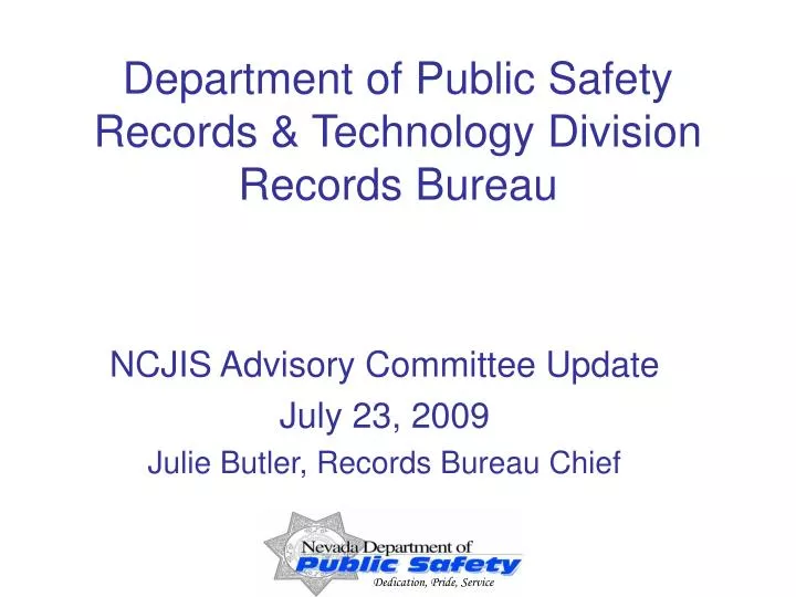 department of public safety records technology division records bureau