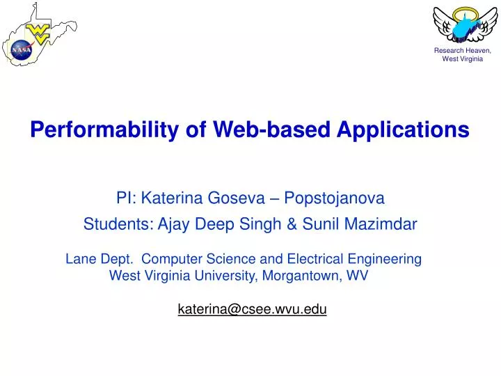 performability of web based applications