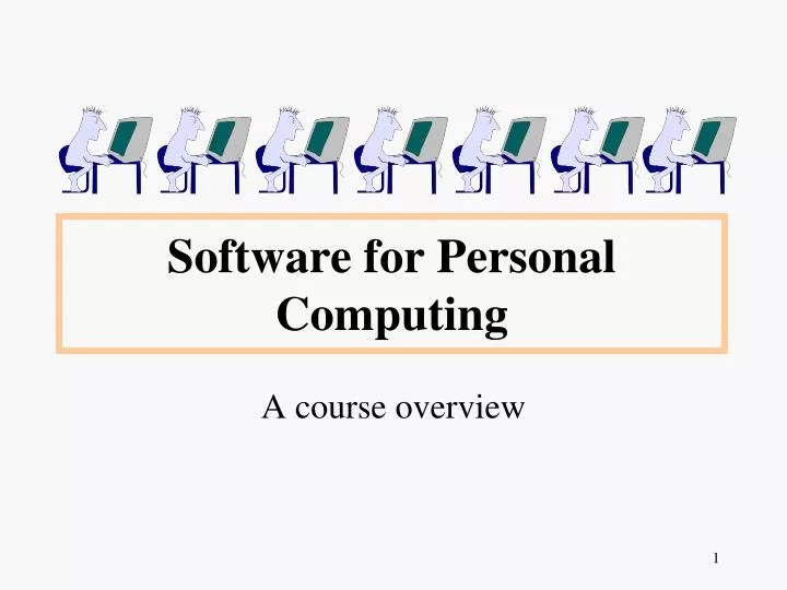 software for personal computing